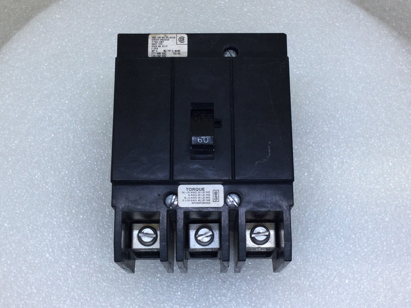 Westinghouse GHB3060 60 Amp 3 Pole 480V 10k Circuit Breaker