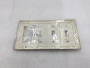 Legrand SP326-LA 4 Gang Device Plate 3 Toggle Style 1 Decora in Light Almond