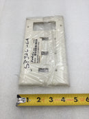 Legrand SP326-LA 4 Gang Device Plate 3 Toggle Style 1 Decora in Light Almond