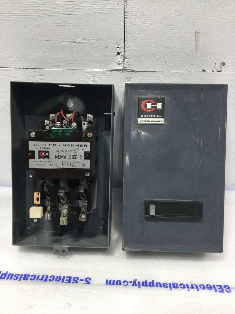 Cutler Hammer A10DG0 45 Amp NEMA Size 2 240V Magnetic Starter