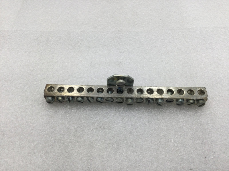 Challenger 16 Position 4-14 AWG Grounding Bar for M112-24 Load Center 1/2" X 6"