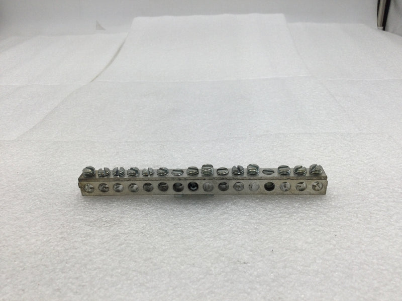 Challenger 16 Position 4-14 AWG Grounding Bar for M112-24 Load Center 1/2" X 6"