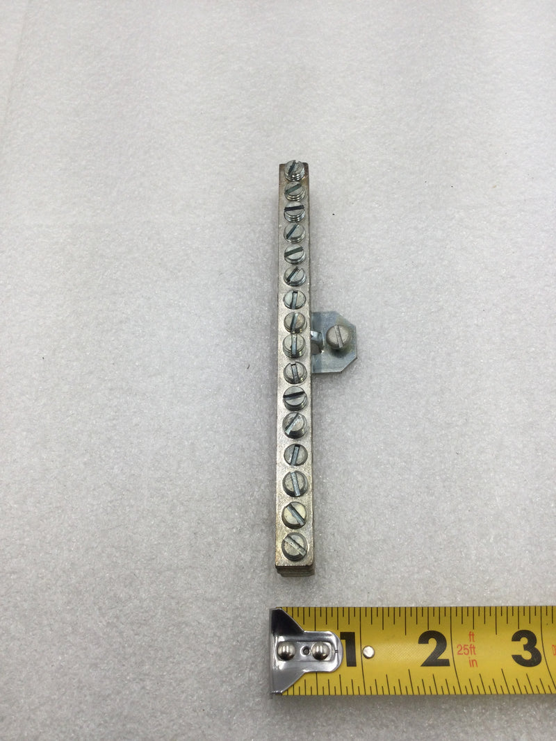 Challenger 16 Position 4-14 AWG Grounding Bar for M112-24 Load Center 1/2" X 6"