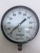 Trerice 800B 9012-4 0-100 PSI Pressure Gauge 4 1/2" 1/4" NPT Gauge NIB