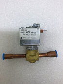 Emerson Liebert P-0070S Valve Solenoid 1/2 ODM x 1/20 DF Coil Type AMSV 24 Volts