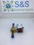 Emerson Liebert P-0070S Valve Solenoid 1/2 ODM x 1/20 DF Coil Type AMSV 24 Volts