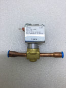 Emerson Liebert P-0070S Valve Solenoid 1/2 ODM x 1/20 DF Coil Type AMSV 24 Volts