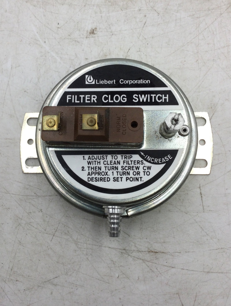 Liebert AP4467 Filter Clog Switch 24 VAC 15 Amp 1/2 PSI 60 Hz