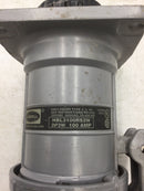 Hubbell HBL3100RS2W Industrial Grade Female Receptacle 2 Pole 3 Wire 100 Amp