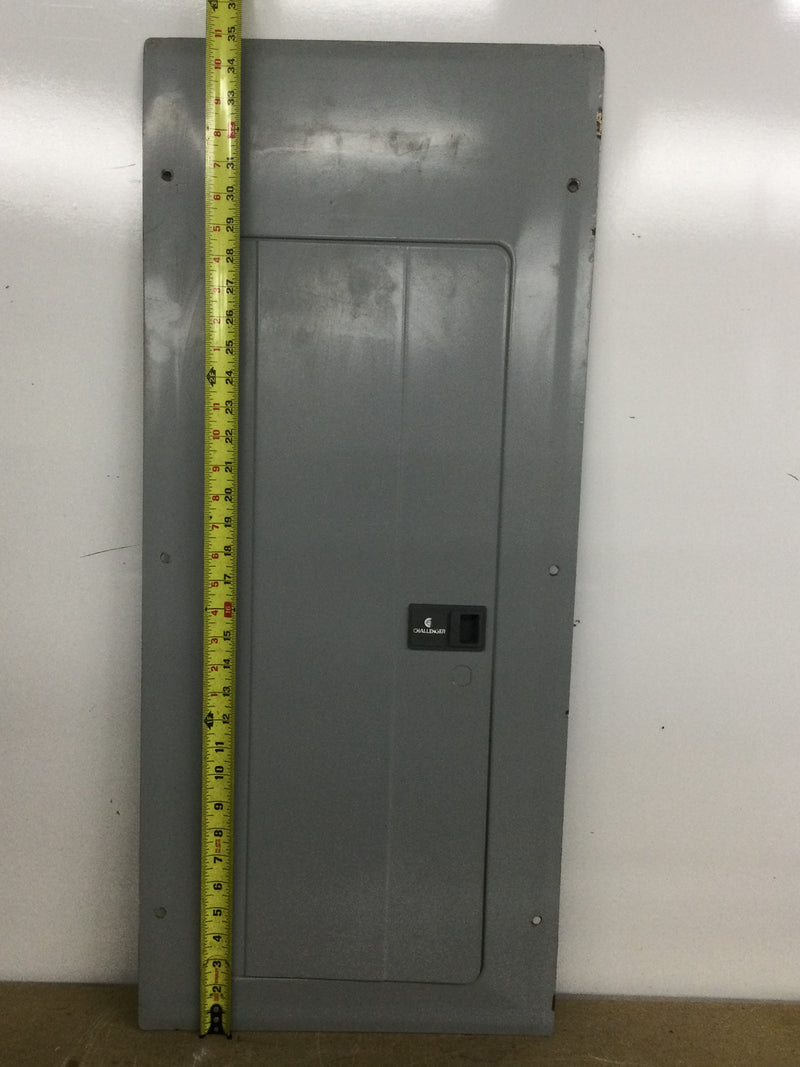 Challenger Eaton Powermaster Panel Cover Only w/Main 30 Space 200 Amp 120/240V 35 1/8" x 15 3/8"