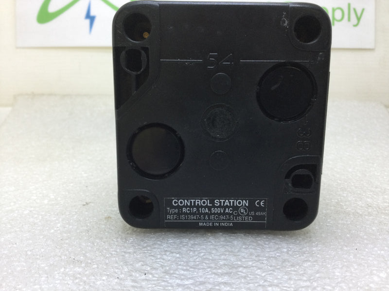 Shamrock Controls DMC/RC1P Control Station with BT42 Stop Button 10 Amp 500 VAC Max