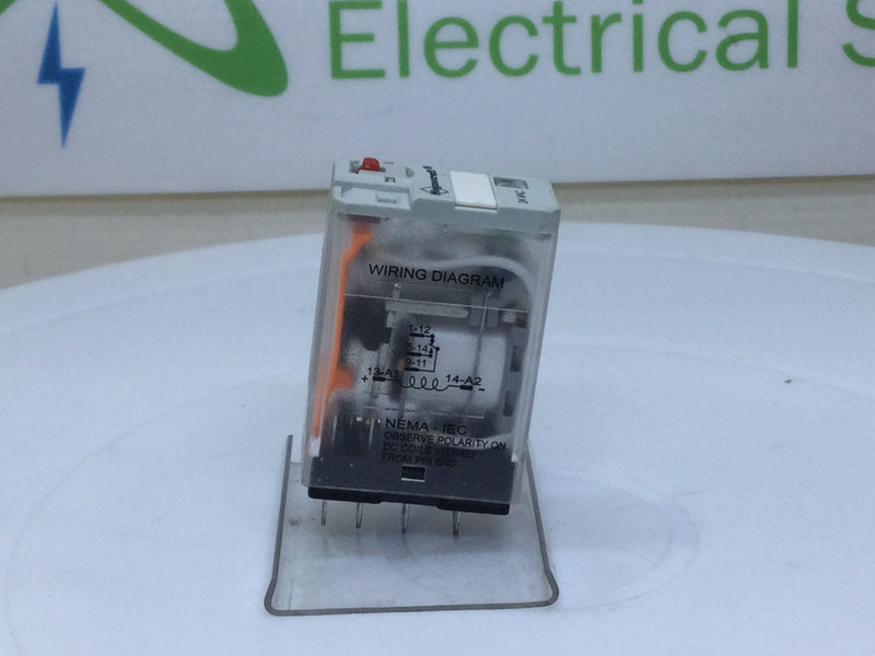 Magnecraft 781XAXM4L-24A Relay 24VAC 20A SPDT Plug-In Ice Cube Relay