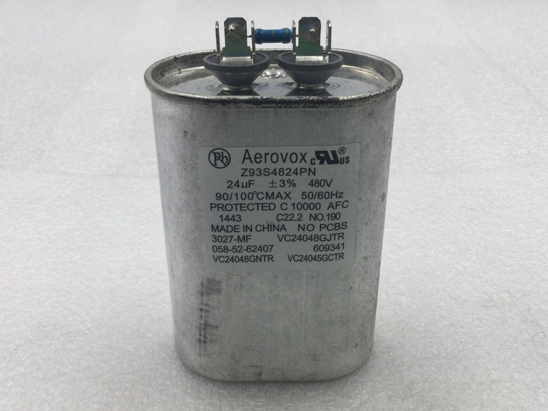 Aerovox Z93S4824PN 24uf+/-3% 50/60Hz 480V Capacitor