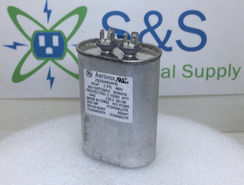 Aerovox Z93S4824PN 24uf+/-3% 50/60Hz 480V Capacitor