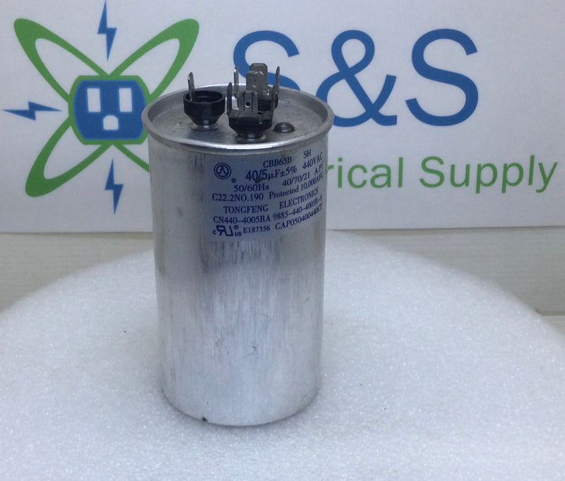 Tongfeng CN440-4005RA 40/5uf+/-5% 440v 50/60hz CBB65B Capacitor