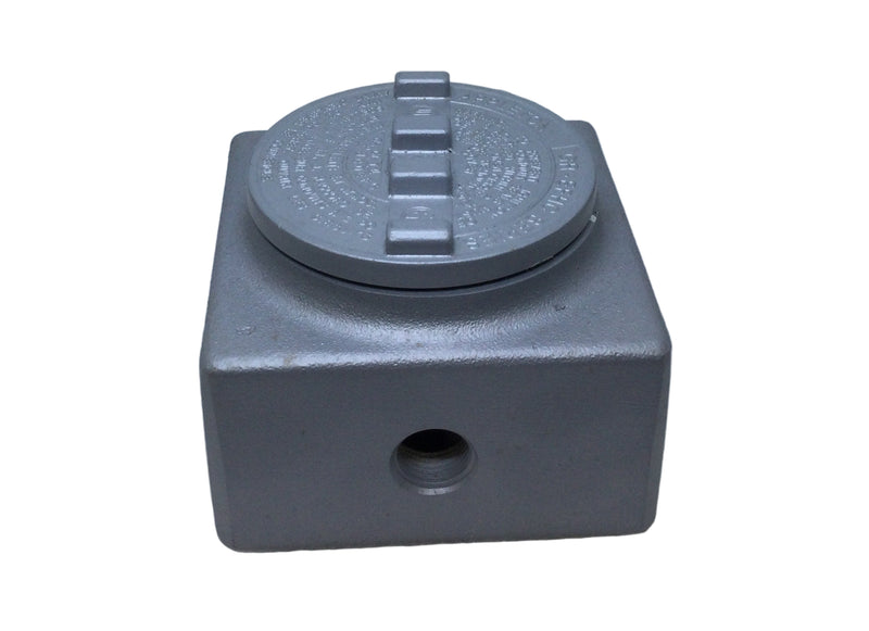 Appleton Electric GRSS50 1/2" Aluminum 7-Hub Explosion Proof Junction Box