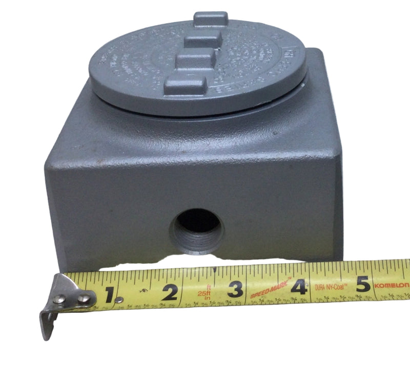 Appleton Electric GRSS50 1/2" Aluminum 7-Hub Explosion Proof Junction Box