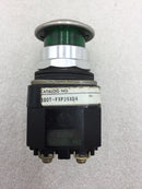 Allen-Bradley 800T-FXP26XD4 Series N 240 VAC Heavy Duty Mushroom Green Lamp Push Pull Start/Stop Button