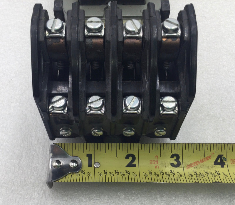 Square D 8903LXO40V02 30 Amp 4 Pole 120-600V Lighting Contactor w/120V Coil