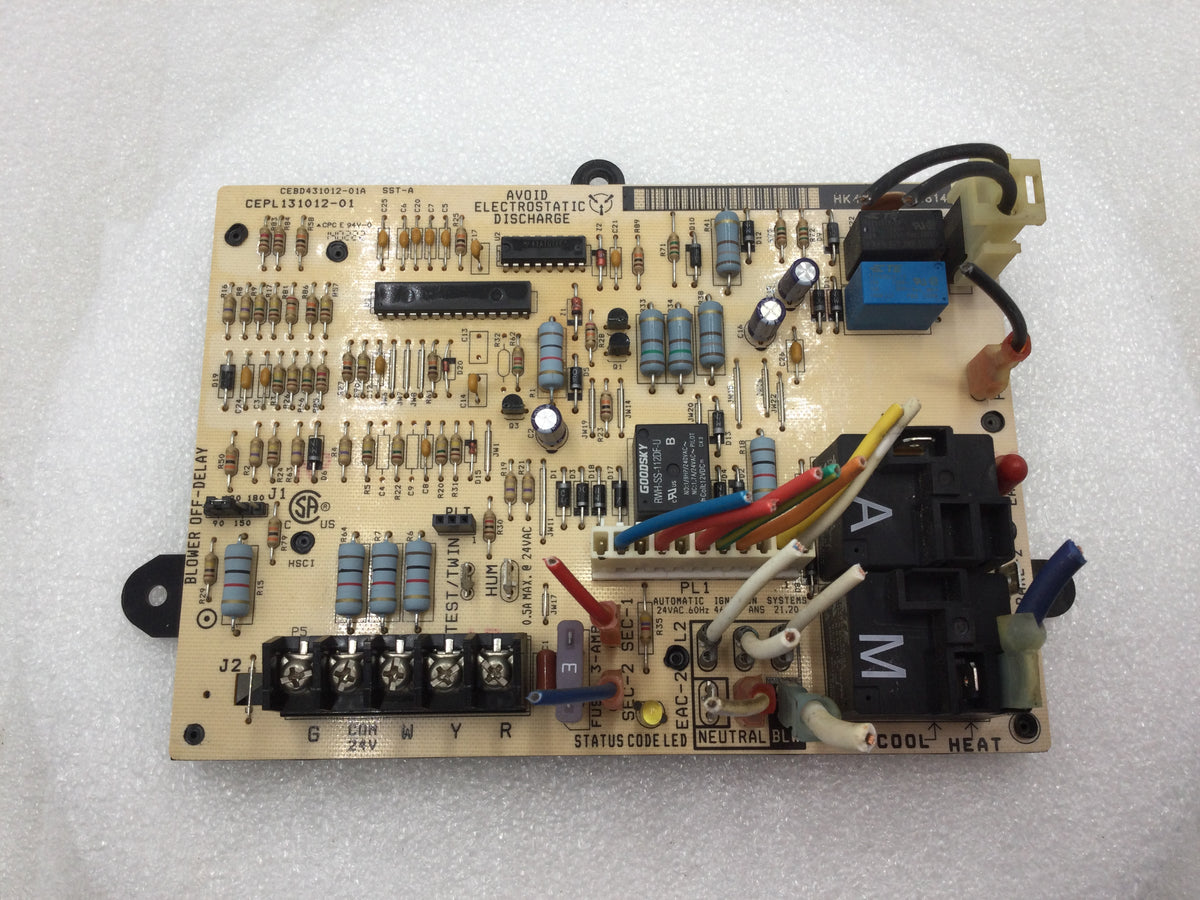 Carrier CEPL131012-01 Furnace Control Board CEBD431012-01A w/ Plastic