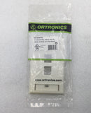 Ortronics OR-KSFP2 Single Gang 2 Keystone Jacks Plastic Faceplate