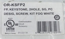 Ortronics OR-KSFP2 Single Gang 2 Keystone Jacks Plastic Faceplate