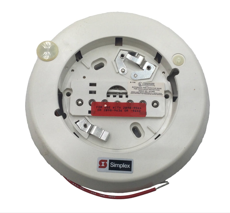 Simplex 2098-9536 1 Amp 24V 4 Wire 6 1/2" Smoke Detector Base