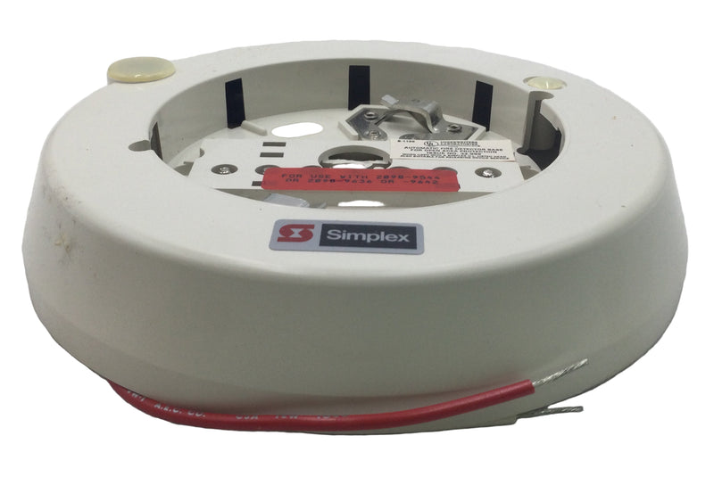 Simplex 2098-9536 1 Amp 24V 4 Wire 6 1/2" Smoke Detector Base