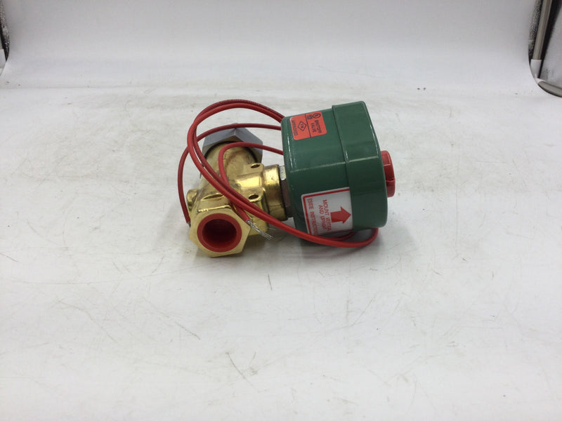 ASCO Red-Hat 8266D069L Direct Acting Fuel Oil Valve 1/2" 110-120V 50/60Hz