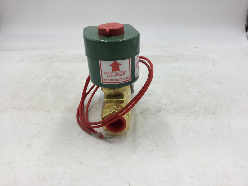 ASCO Red-Hat 8266D069L Direct Acting Fuel Oil Valve 1/2" 110-120V 50/60Hz