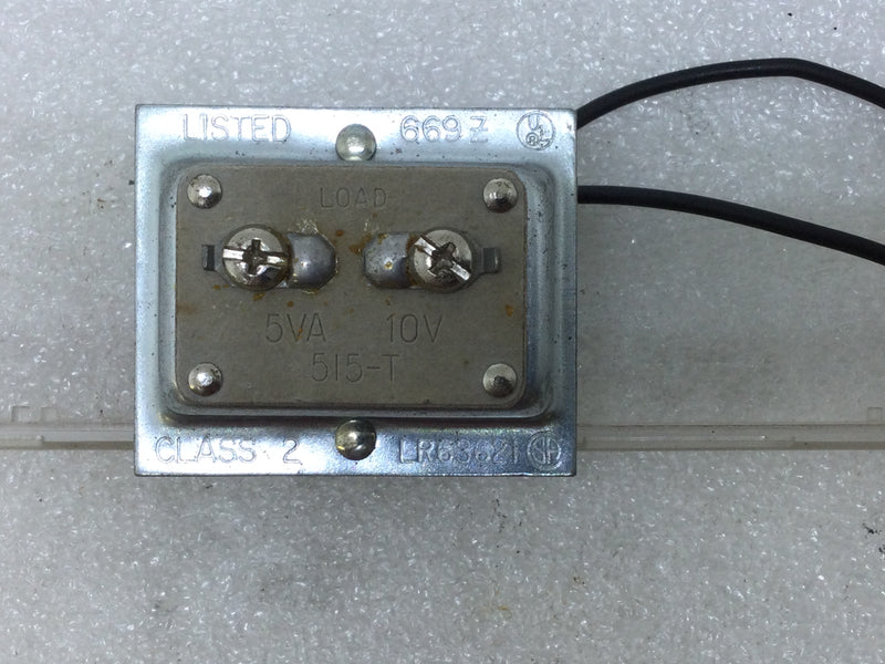 LR63621 Class 2 Transformer 5VA 10V 60Hz for Doorbell with Wire leads