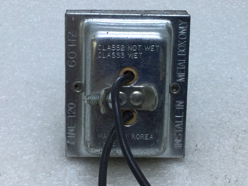 LR63621 Class 2 Transformer 5VA 10V 60Hz for Doorbell with Wire leads