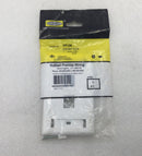 Hubbell IFP12W 1 Gang 2 Port I-Station Faceplate 4 5/8" x 3"