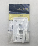 Hubbell IFP12W 1 Gang 2 Port I-Station Faceplate 4 5/8" x 3"