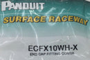 Panduit ECFX10WH-X Surface Raceway End Cap Fitting Cover 1 5/8" x 1 1/4"