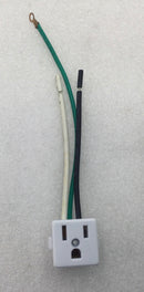 Leviton E95866 15 Amp 125V 3 Prong Snap-In Receptacle Outlet