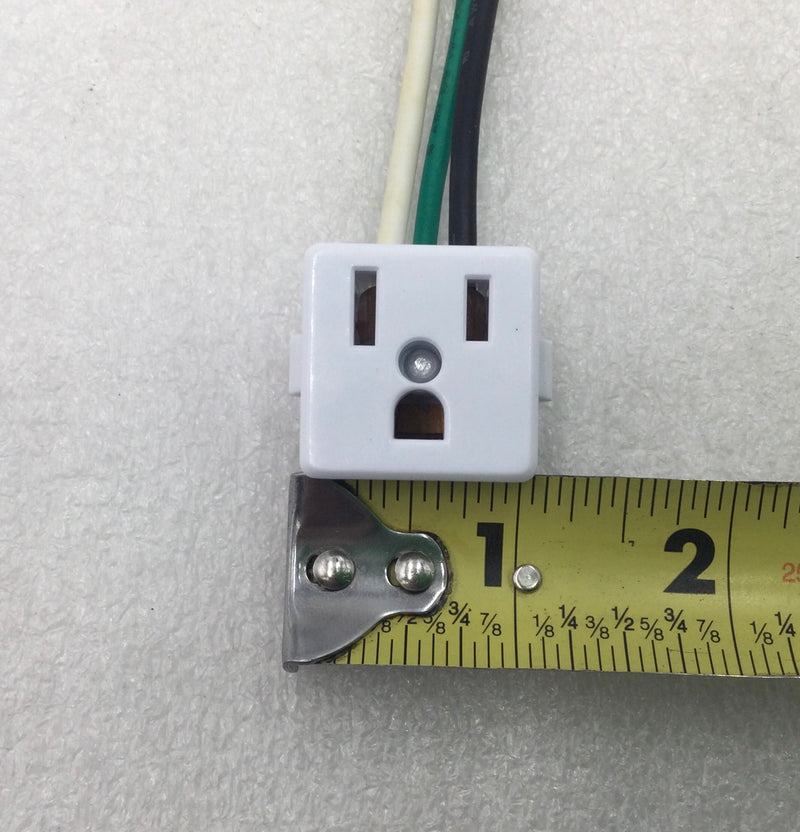 Leviton E95866 15 Amp 125V 3 Prong Snap-In Receptacle Outlet