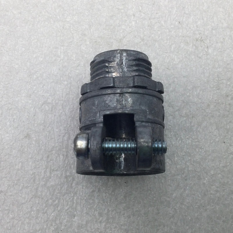 Bridgeport 407-DC2 1/2" Long Thread Flex Squeeze Connector