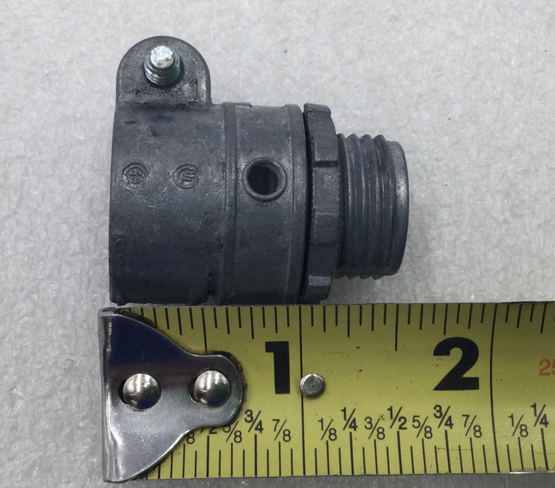 Bridgeport 407-DC2 1/2" Long Thread Flex Squeeze Connector