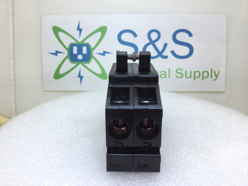 Zinsco/GTE Sylvania/Challenger Q2100 100 Amp 2 Pole 120/240V Breaker -Flawed