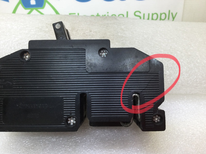 Zinsco/GTE Sylvania/Challenger Q2100 100 Amp 2 Pole 120/240V Breaker -Flawed