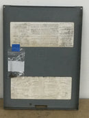 Square D QO816L100 100A 120/240V Type 3R  QO Load Center Cover/Enclosure 12 3/8" x 9 1/8"