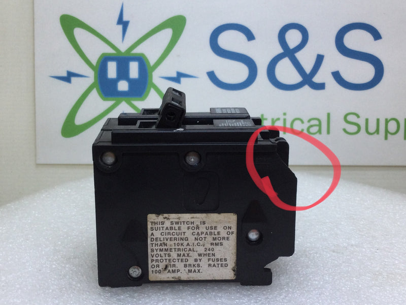 ITE Q2100S 100 Amp 2 Pole 120/240V Molded Case Switch - Flawed