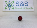 Red Plastic Pilot Light Lens 1" in Diameter