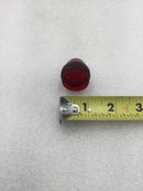 Red Plastic Pilot Light Lens 1" in Diameter