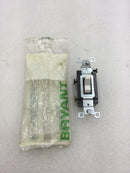 Bryant Electric White 3-Way Switch 15 Amp 120-277 VAC
