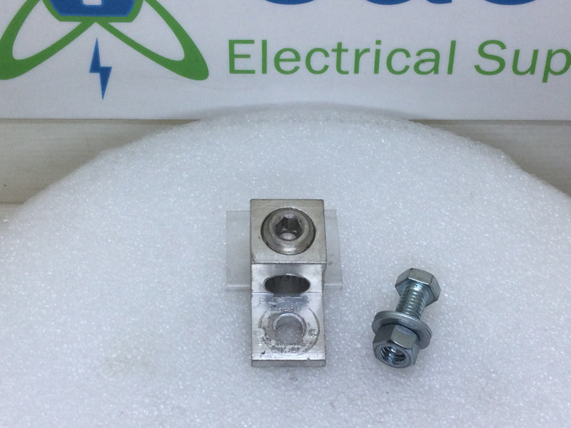 Burndy KA29U Mechanical Connector Lug 6 AWG to 250 KCMIL Ideal LA-250 2" x 1"
