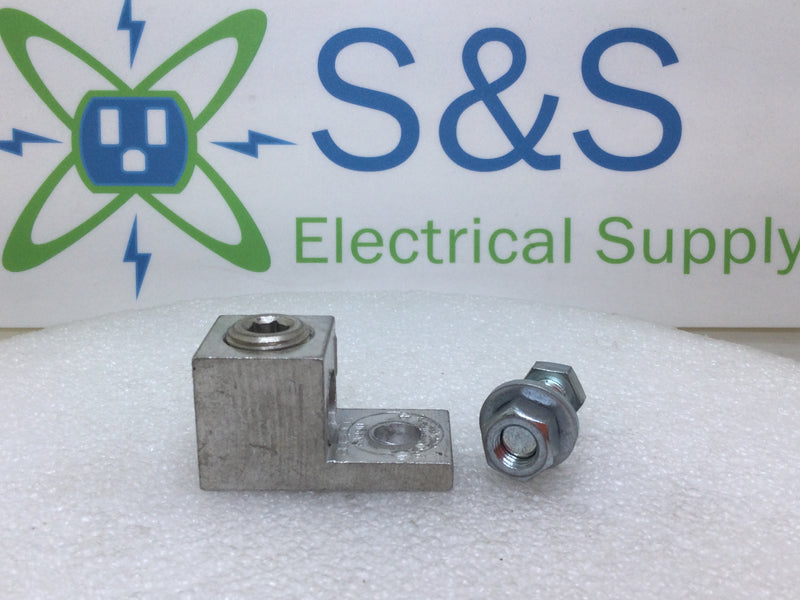 Burndy KA29U Mechanical Connector Lug 6 AWG to 250 KCMIL Ideal LA-250 2" x 1"
