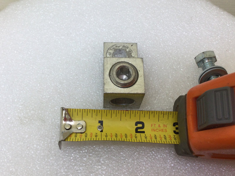 Burndy KA29U Mechanical Connector Lug 6 AWG to 250 KCMIL Ideal LA-250 2" x 1"