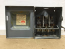 Cutler-Hammer 4143H301 30 Amp 3 Phase 240V Type D Fusible Safety Switch 8" X 8"